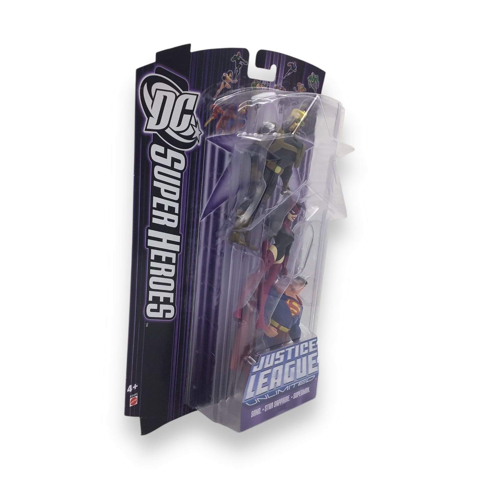 Justice League Unlimited 3-Pack Superman Sand Star Sapphire Mattel 2007 NIB