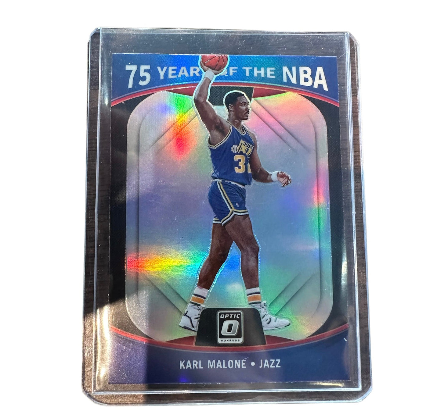 Karl Malone 2021-22 Prizm 75 Years Of The NBA Prizm Card #39 Utah Jazz