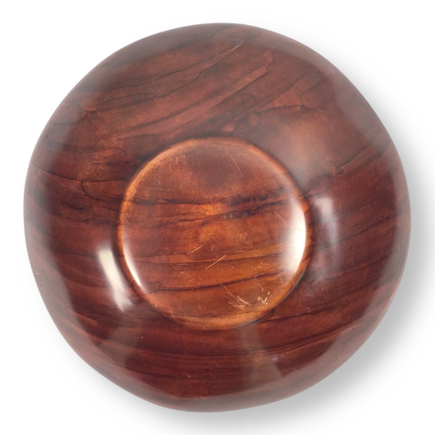 Kenyan Hand-Carved Soapstone Dish – African Savanna Scene, 10"