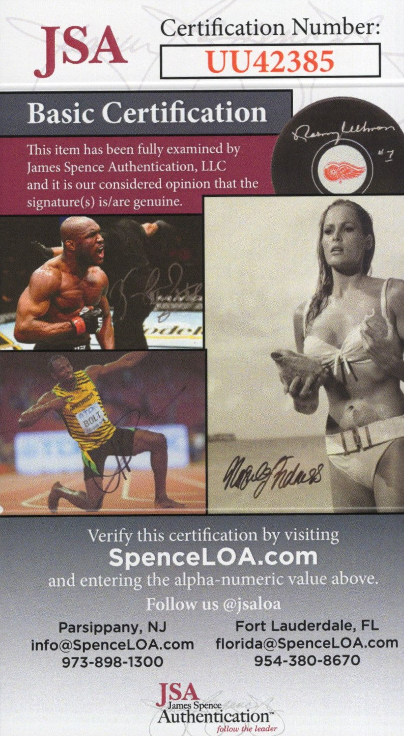 Kevin McCarthy Signed Photo 8x10, Kevin McCarthy Autograph from Invasion of the Body Snatchers and Innerspace in Tan Houndstooth Jacket Dated 5/15/99, JSA and PSA Letter Double Certified Authentic UU42385