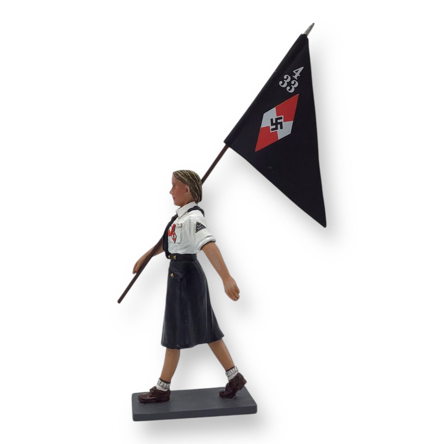 King & Country LAH239 BDM Pennant Carrier – 1:30 Scale Metal Figure (Retired)