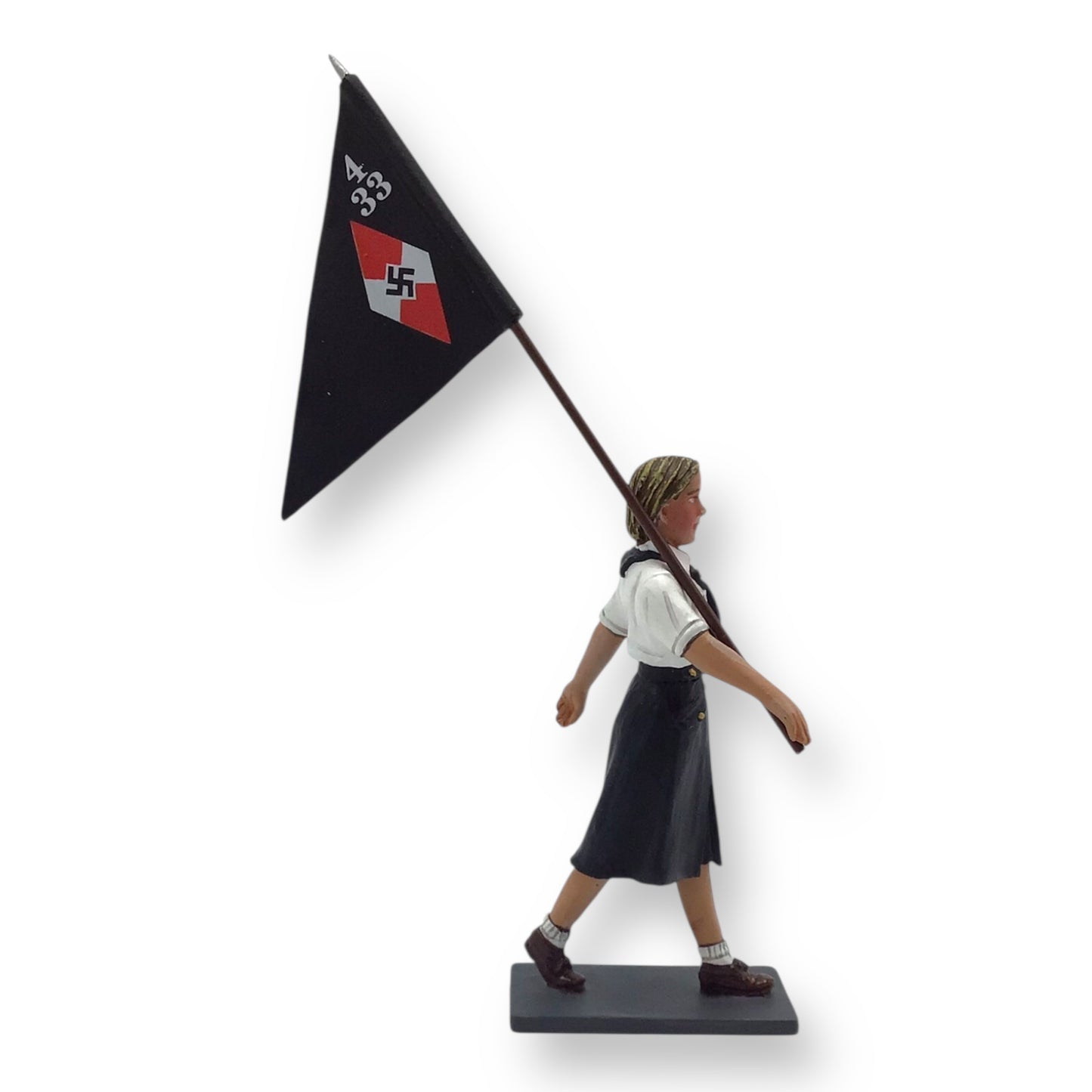 King & Country LAH239 BDM Pennant Carrier – 1:30 Scale Metal Figure (Retired)