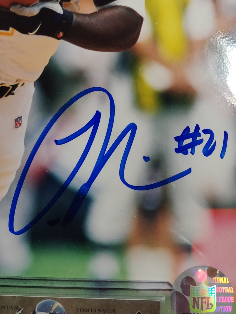 LaDainian Tomlinson Signed Photo 13x16 Chargers Framed Display PSA/DNA COA