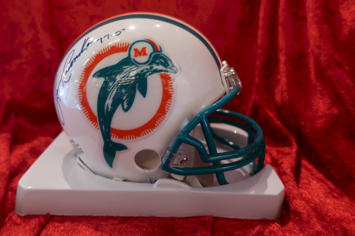 Larry Csonka Dolphins Autographed Certified Authentic Football Mini He –  Collectors Crossroads