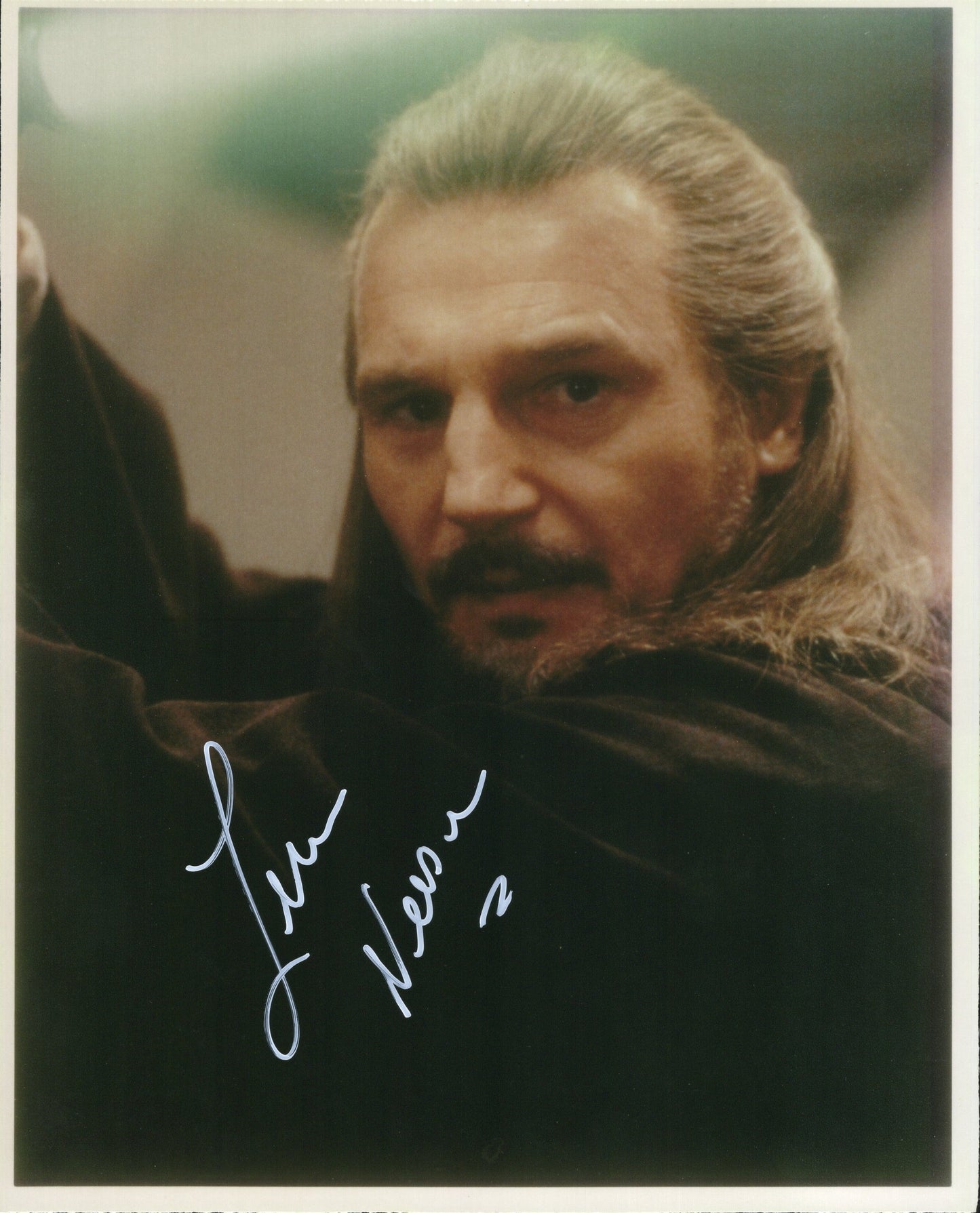 Liam Neeson Signed Photo 8x10, Autograph as Qui-Gon Jinn in Star Wars