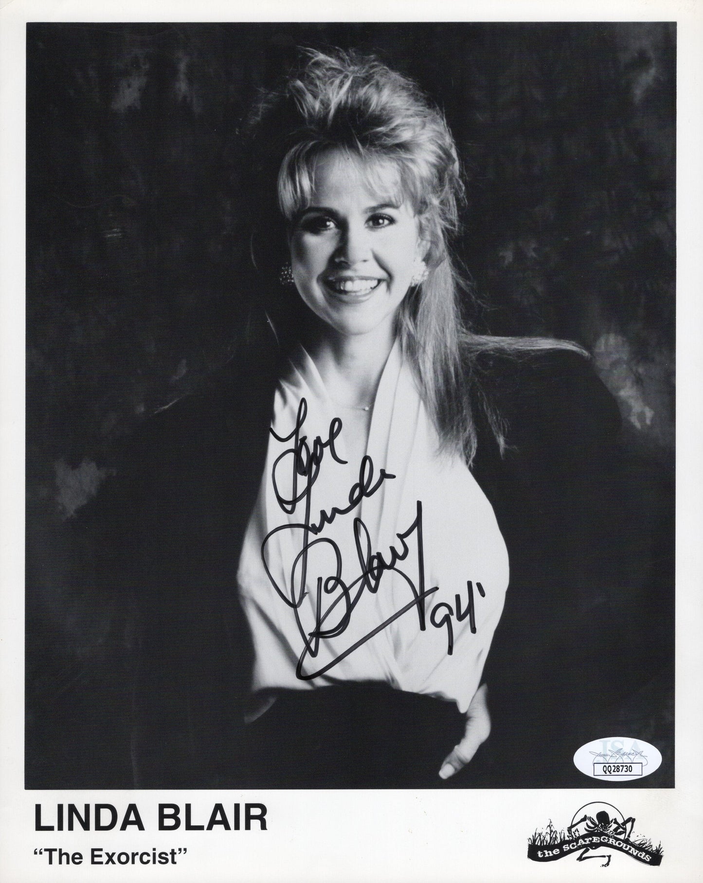 Linda Blair Signed Promo Photo 8x10 in The Exorcist – Rare! JSA Certified Authentic QQ28739