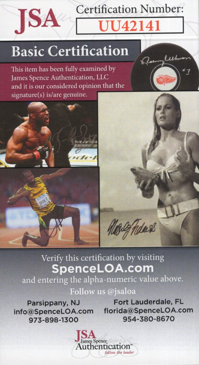 Loni Anderson Signed Photo 8x10 B&W Personalized "Love", Loni Anderson Autograph, Sitting in Chair, JSA Certified Authentic UU42141