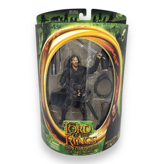 Lord of the Rings Fellowship of the Ring – Aragorn with Real Arrow Launching Action (Toy Biz, 2001, New in Box)