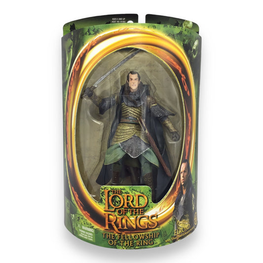 Lord of the Rings Fellowship of the Ring – Elrond with Elven Sword Attack Action (Toy Biz, 2001, New in Box)