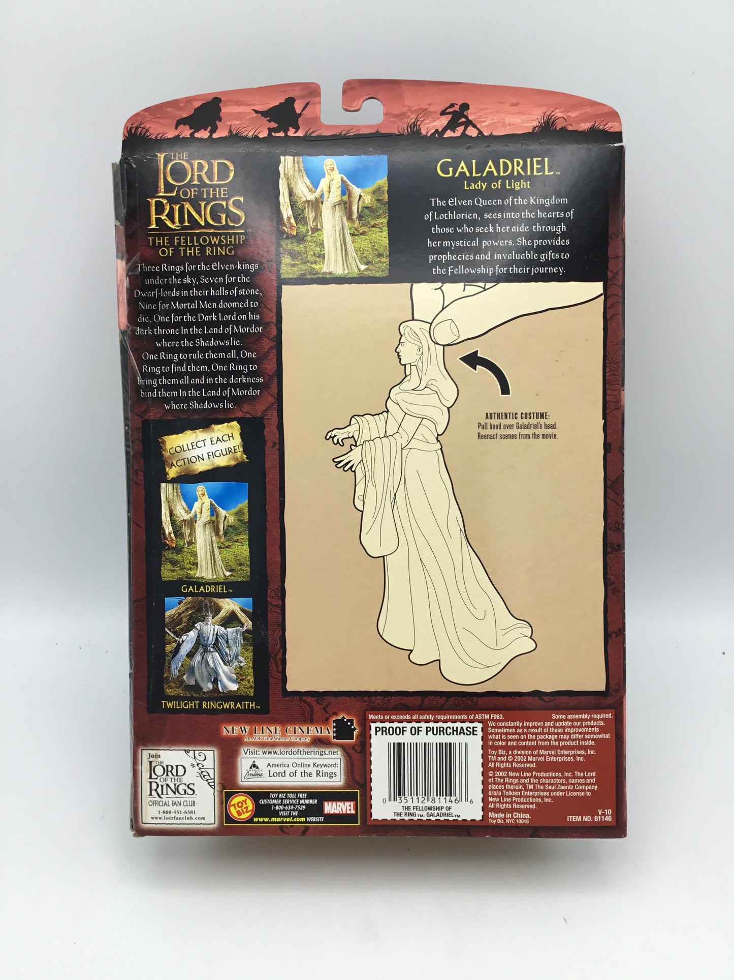 Lord of the Rings Galadriel Lady of Light (Toy Biz, 2002, New in Box)
