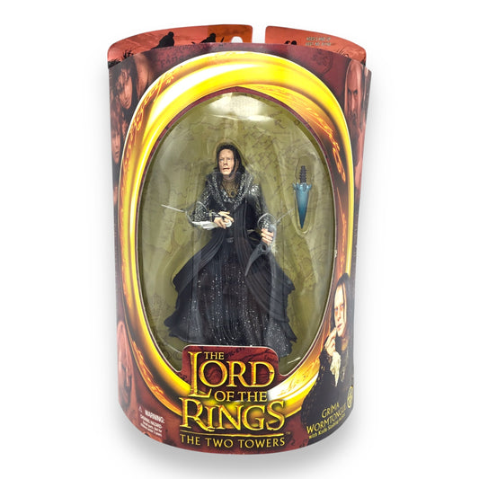 Lord of the Rings Gríma Wormtongue with Knife Slashing Action (Toy Biz, 2002, New in Box)