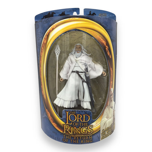 Lord of the Rings Return of the King Gandalf the White with Cloth Cape & Sword-Slashing Action (Toy Biz, New in Box)