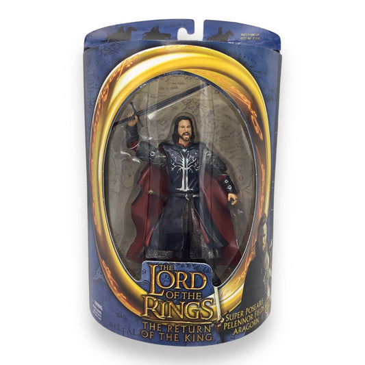 Lord of the Rings Return of the King – Super Poseable Pelennor Fields Aragorn (Toy Biz, 2003, New in Box)