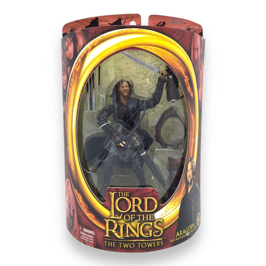 Lord of the Rings The Two Towers – Aragorn with Real Arrow Launching Action (Toy Biz, 2002, New in Box)