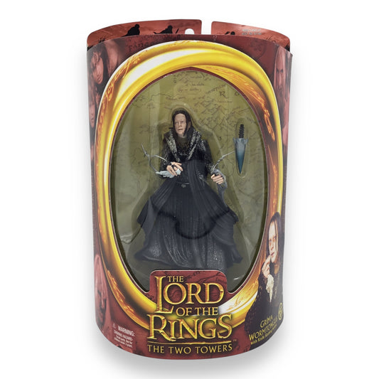 Lord of the Rings The Two Towers – Gríma Wormtongue with Knife-Slashing Action (Toy Biz, 2002, New in Box)