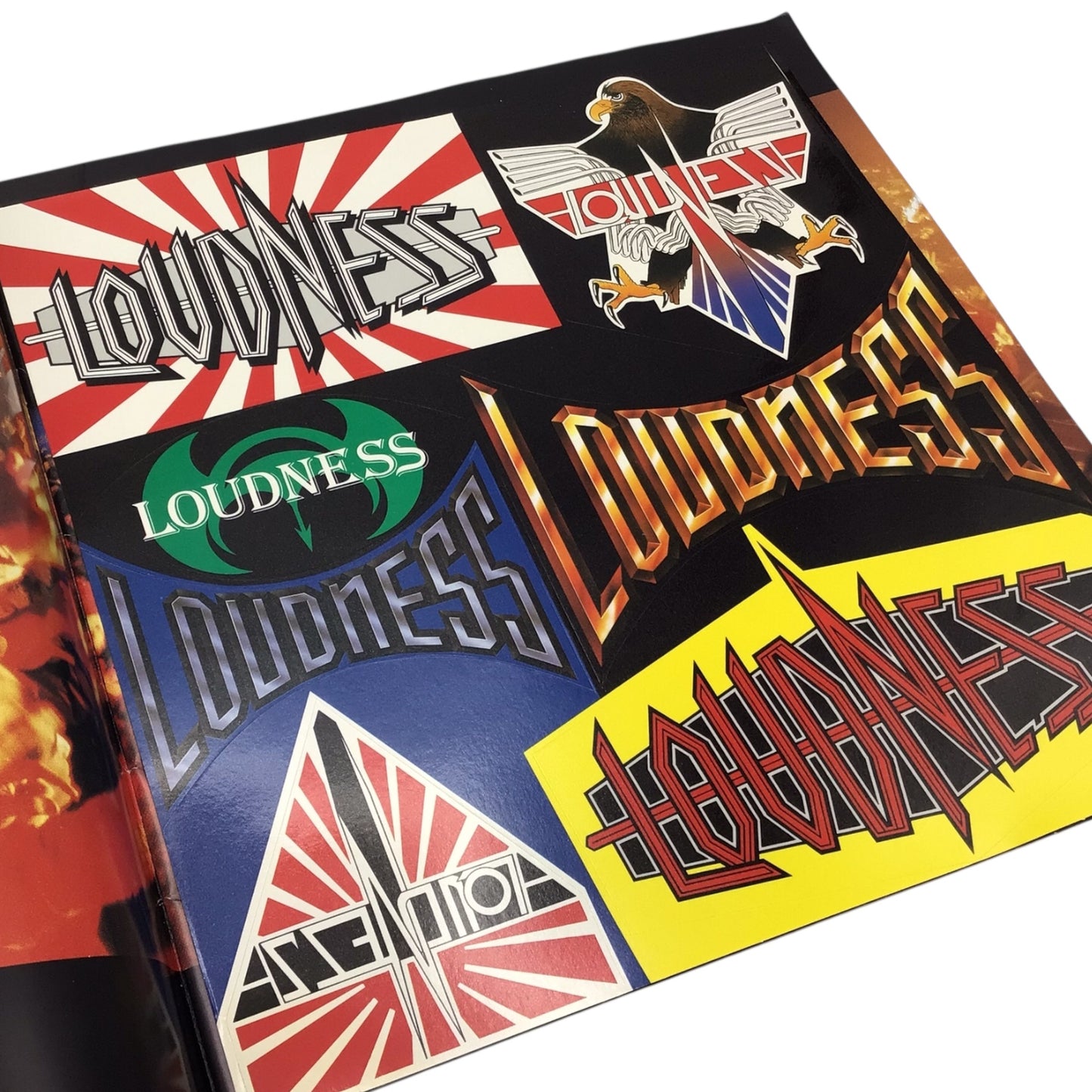 Loudness World Circuit '85 Chapter Official Tour Program with Sticker Sheet