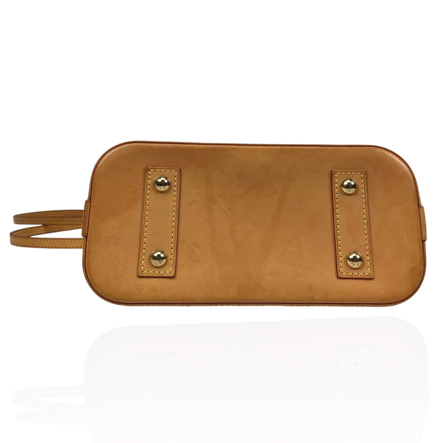 Louis Vuitton Alma BB in Monogram Canvas with Vachetta Trim & Gold Hardware