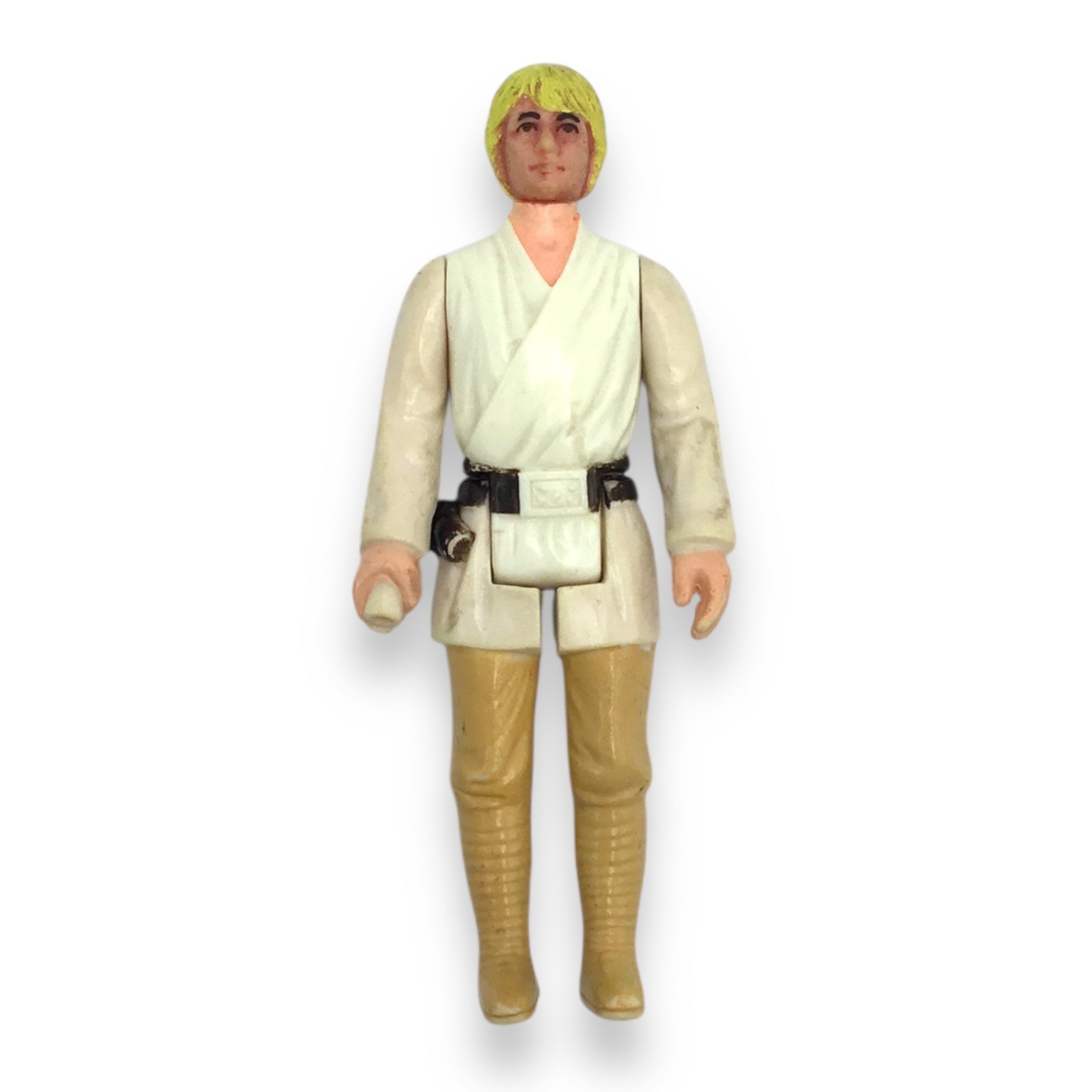 Luke Skywalker Star Wars Kenner Figure Yellow Hair 1977 HK COO Loose