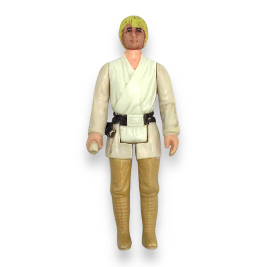 Luke Skywalker Star Wars Kenner Figure Yellow Hair 1977 HK COO Loose