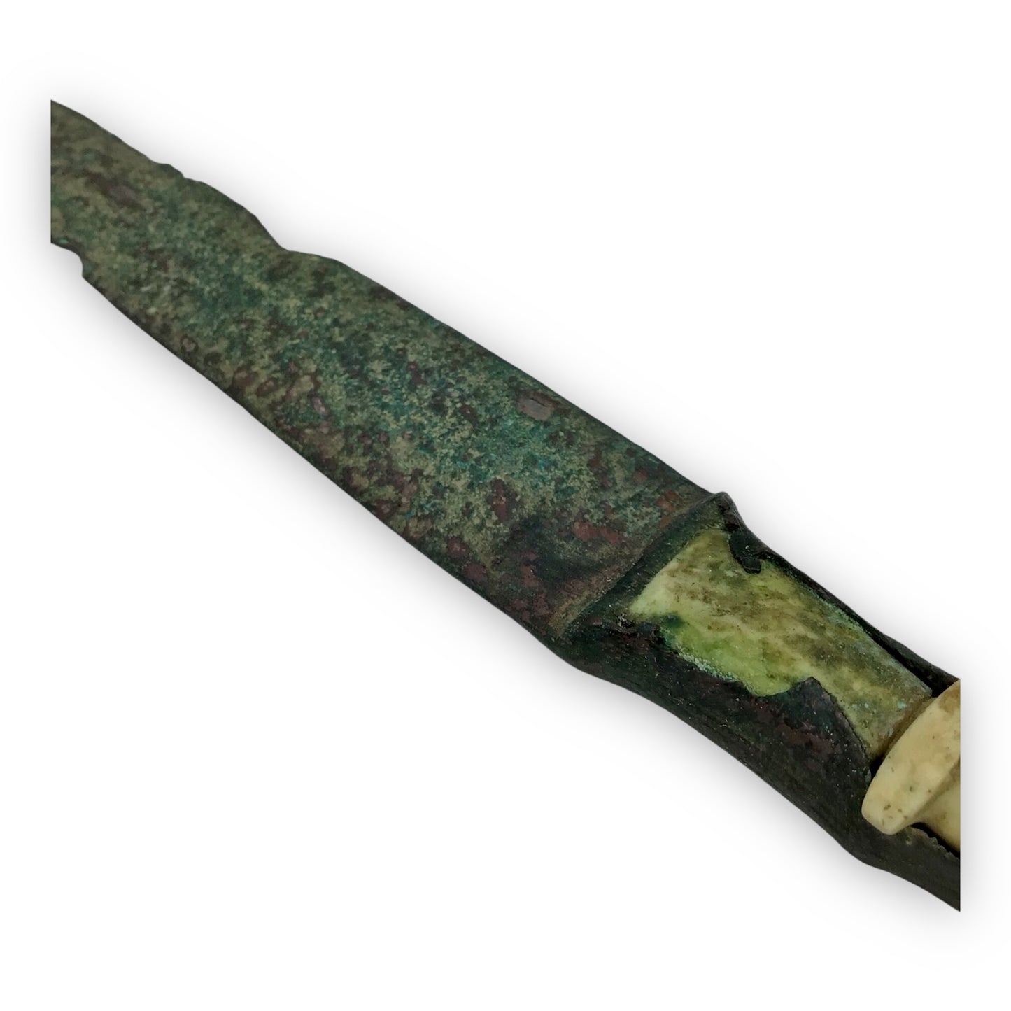 Luristan Bronze Dagger w/ Original Bone Pommel - 10th-9th Century B.C.