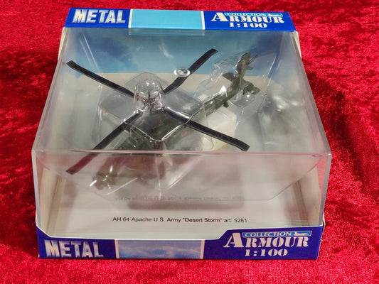METAL Armour Collection 1:100 Diecast AH 64 Apache US Army Desert Storm 5261