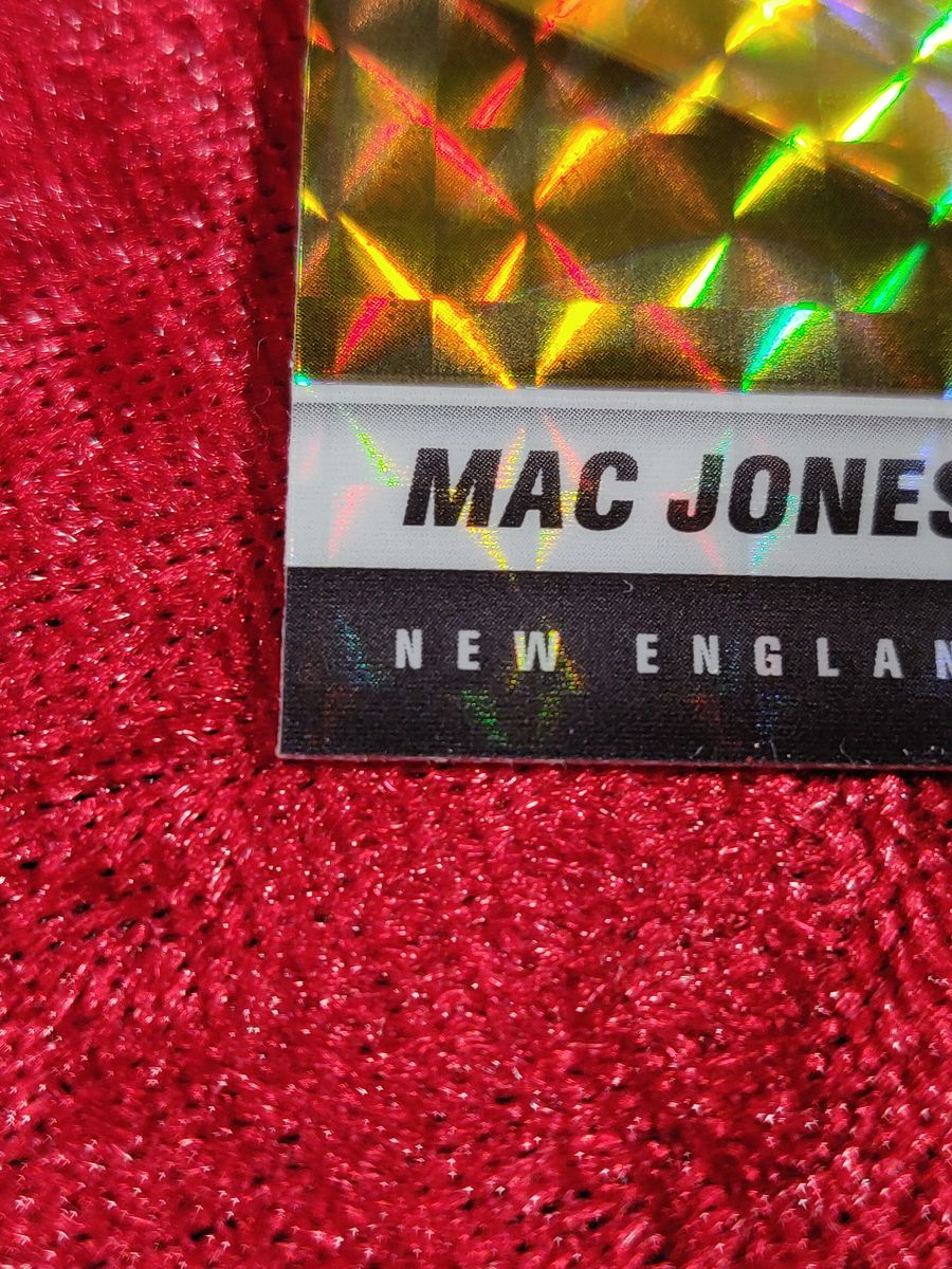 MAC JONES 2021 RC RAINBOW GOLD DRAFT PICK ROOKIE CARD NEW ENGLAND PATRIOTS