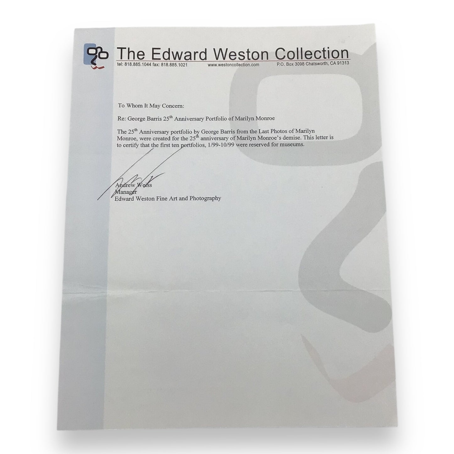 Marilyn Monroe “The Last Photos” Museum Collection – George Barris Framed Signed Print Set | Museum Edition #8 of 10