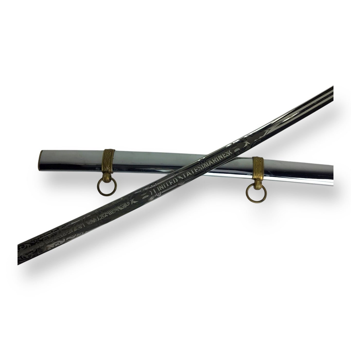 Marine Officer Mameluke Sword & Scabbard Named to Lyonel Kent Roepke 1936–1979