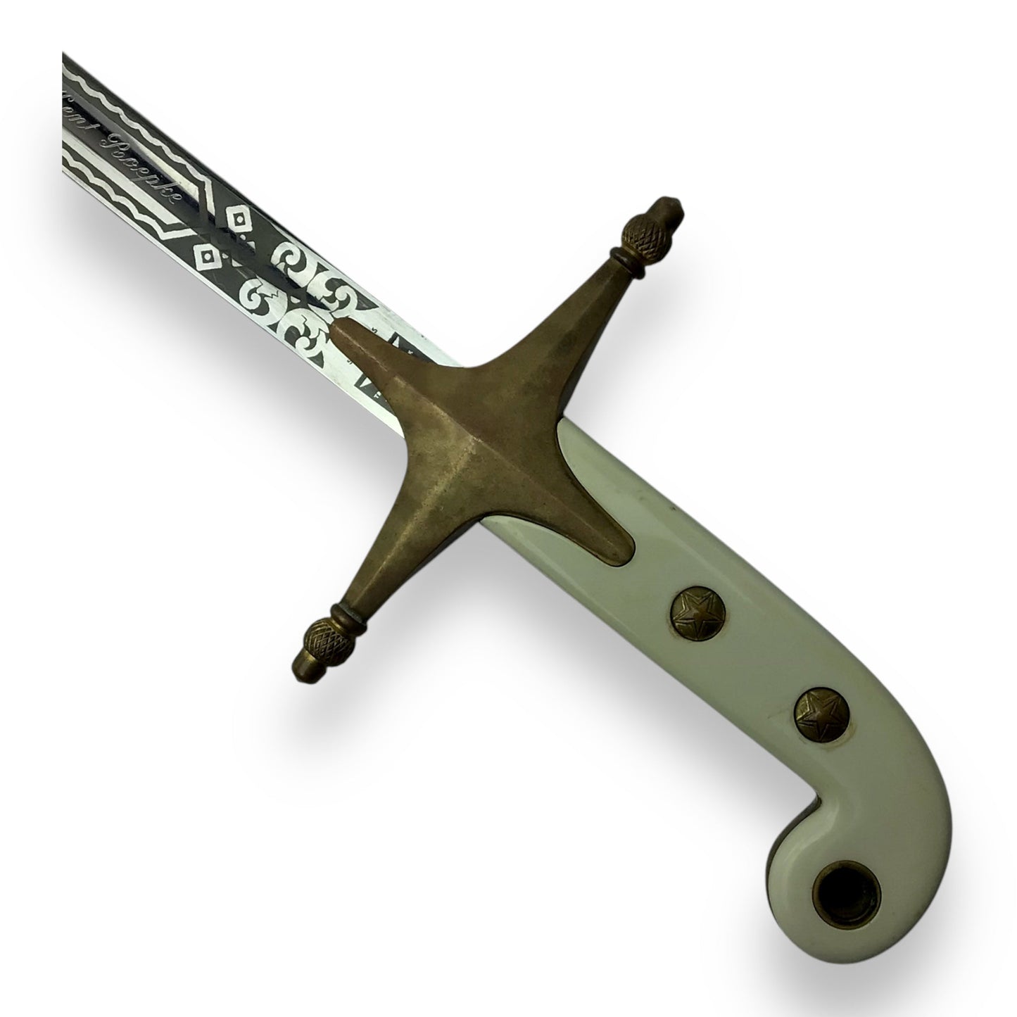 Marine Officer Mameluke Sword & Scabbard Named to Lyonel Kent Roepke 1936–1979