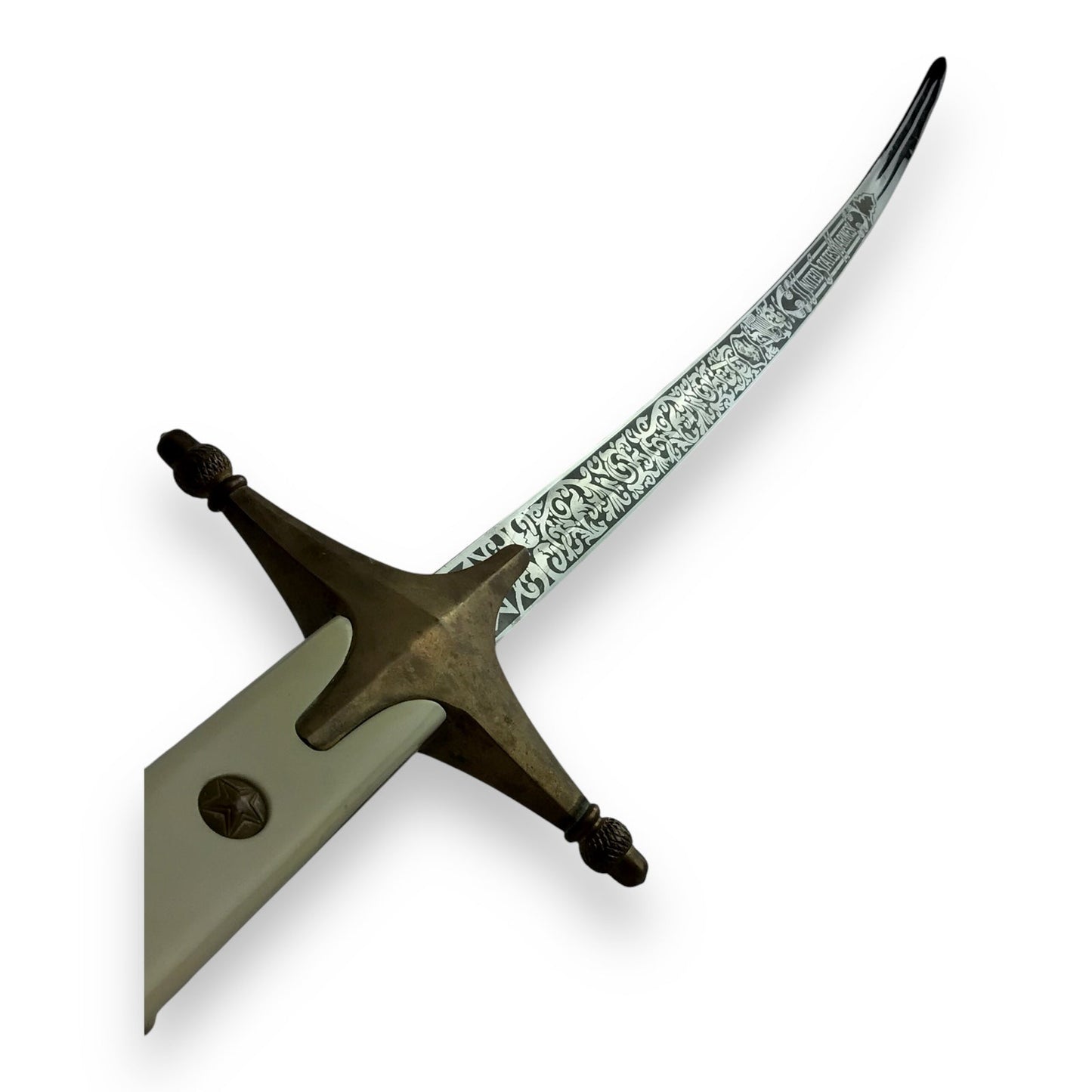 Marine Officer Mameluke Sword & Scabbard Named to Lyonel Kent Roepke 1936–1979