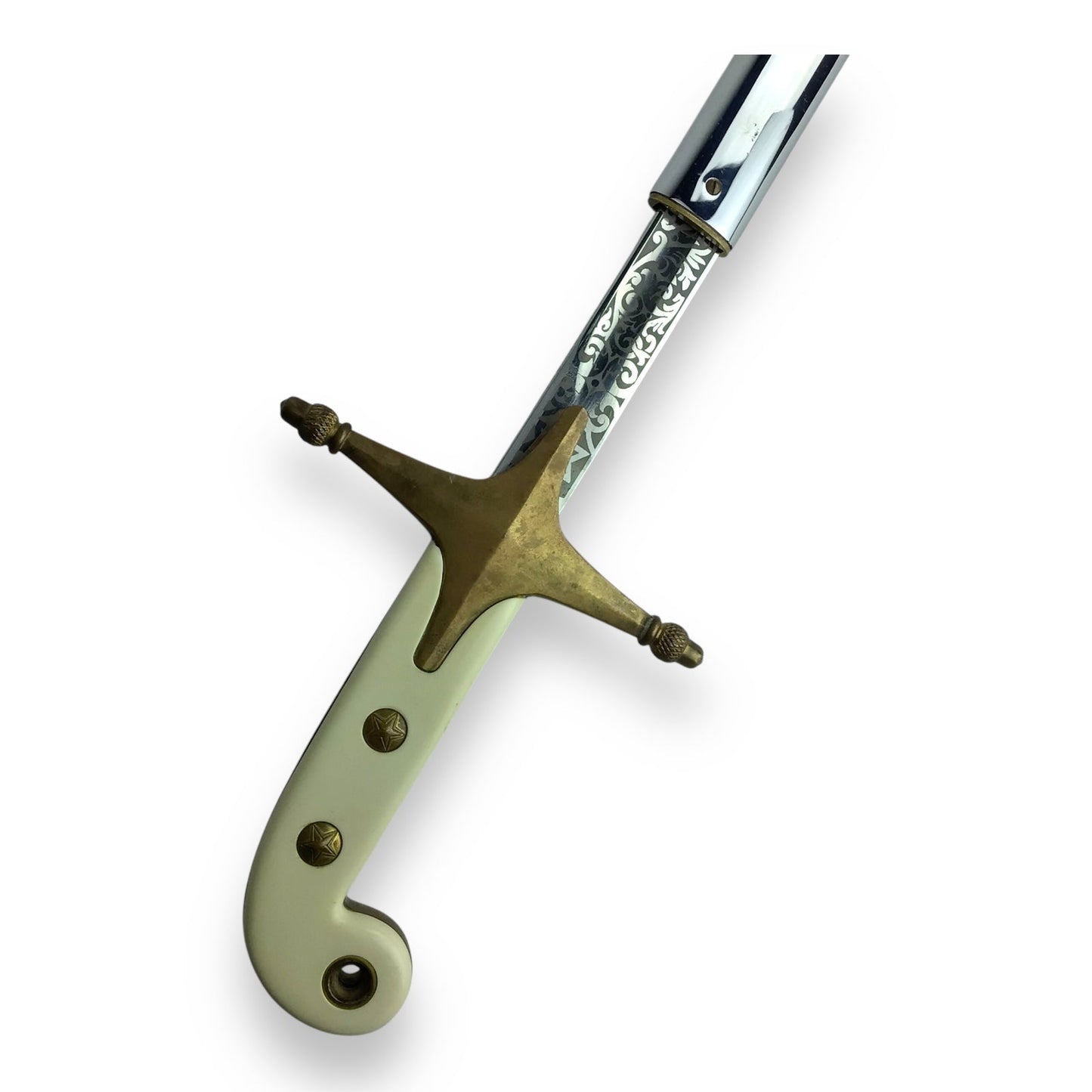 Marine Officer Mameluke Sword & Scabbard Named to Lyonel Kent Roepke 1936–1979