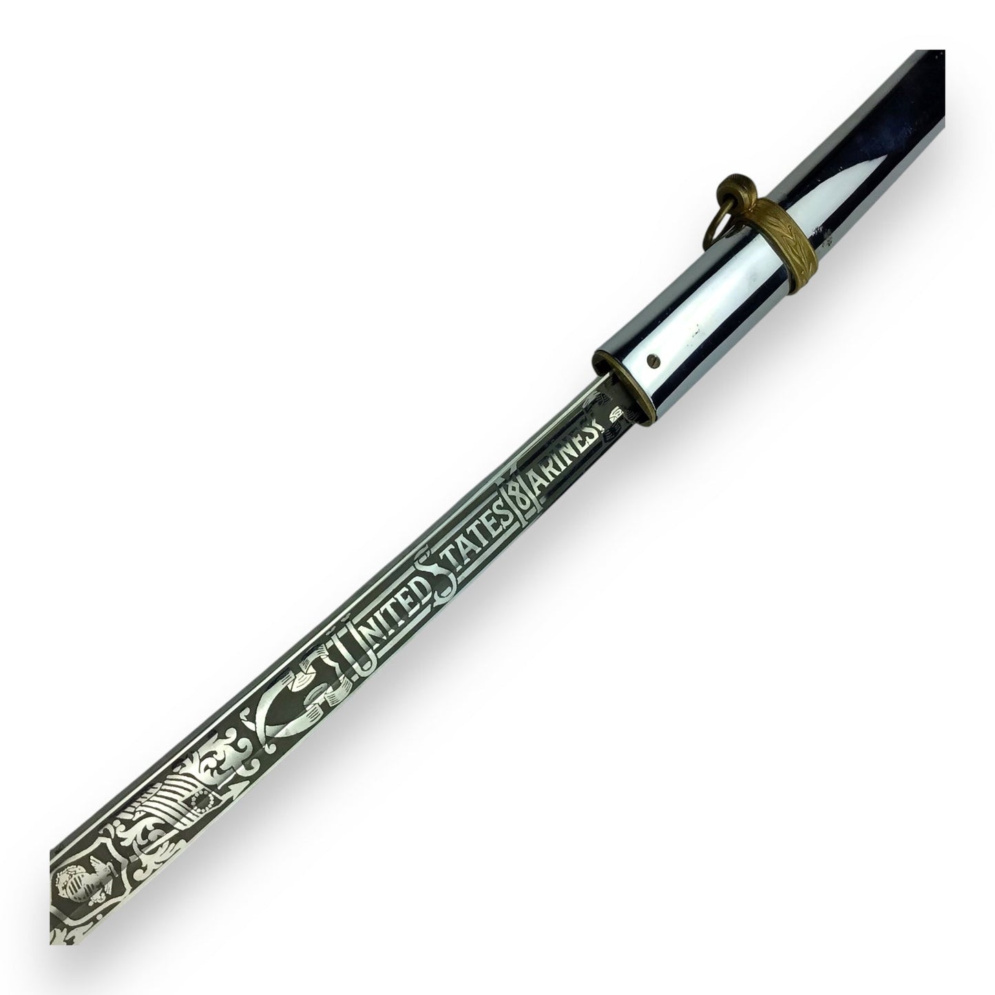 Marine Officer Mameluke Sword & Scabbard Named to Lyonel Kent Roepke 1936–1979