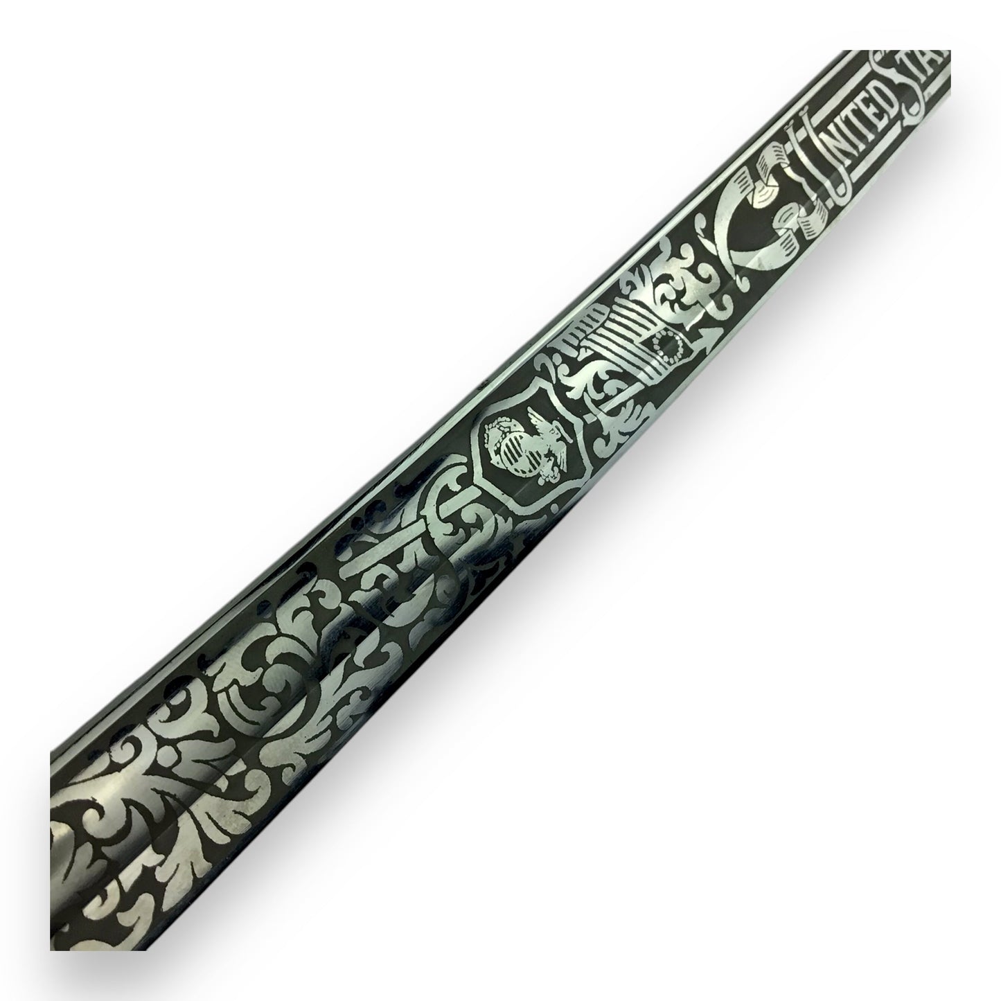 Marine Officer Mameluke Sword & Scabbard Named to Lyonel Kent Roepke 1936–1979
