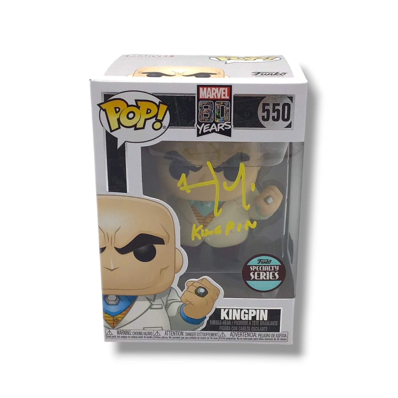 Marvel 80 Years (#550) Kingpin Funko POP! | Signed by Vincent D