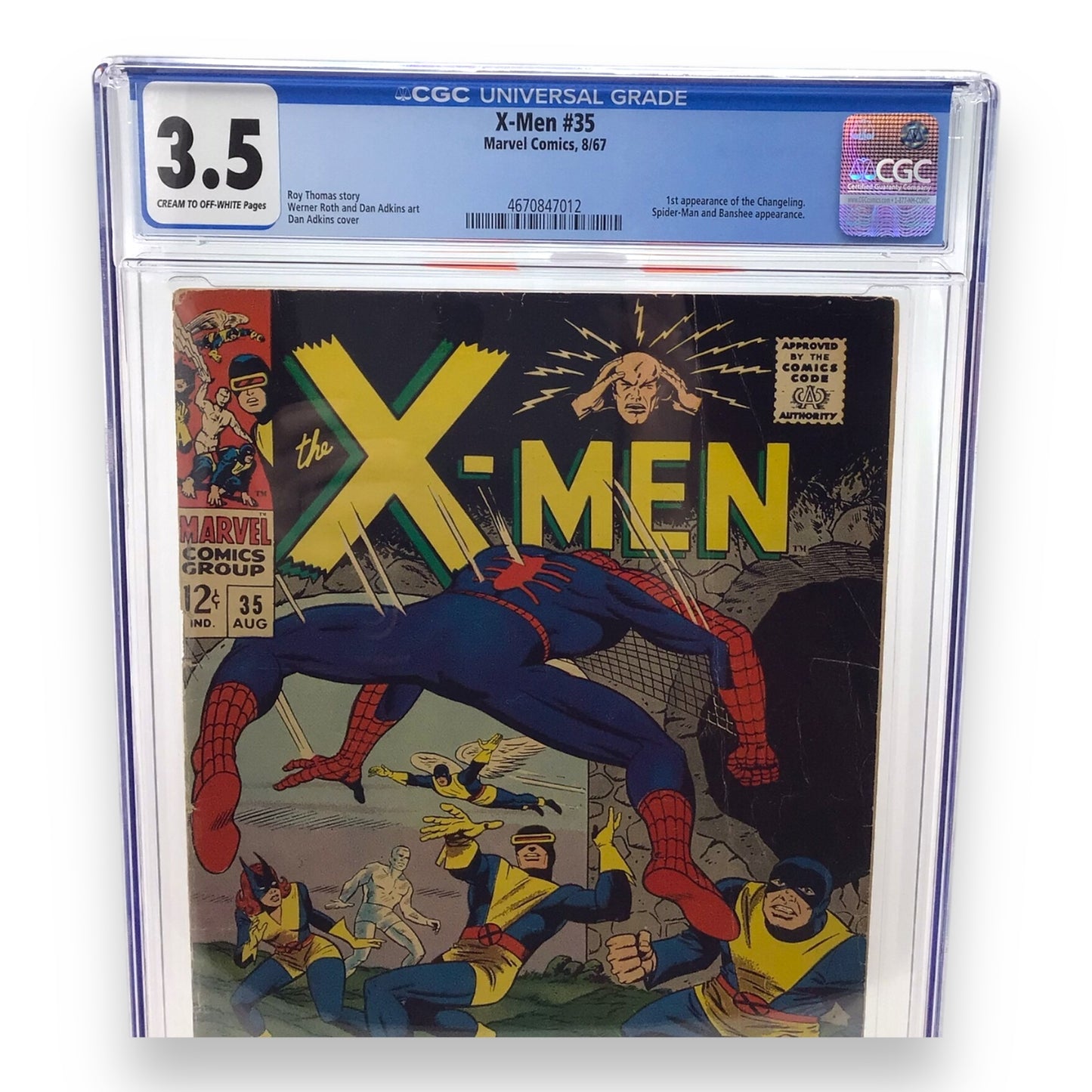 Marvel Comics the X-Men, First Appearance of the Changeling - CGC Graded 3.5