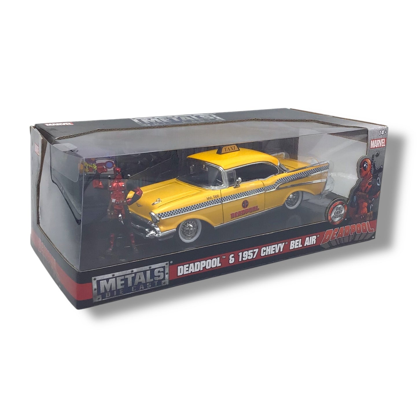 Marvel - Deadpool Figure & 1957 Chevy Bel Air Die Cast Set