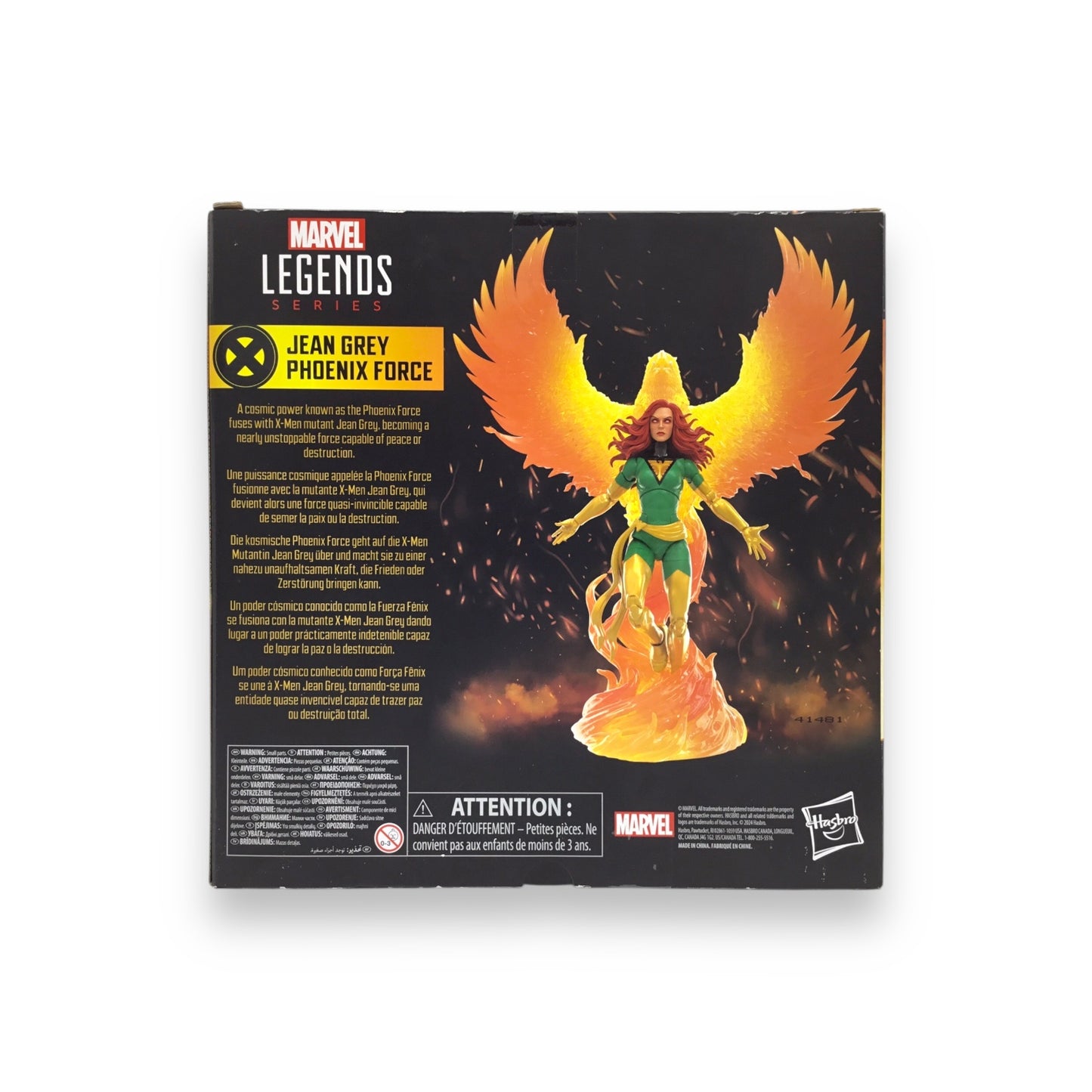 Marvel Legends Jean Grey Phoenix Force Action Figure – Hasbro X-Men Series (6-Inch, New & Sealed)