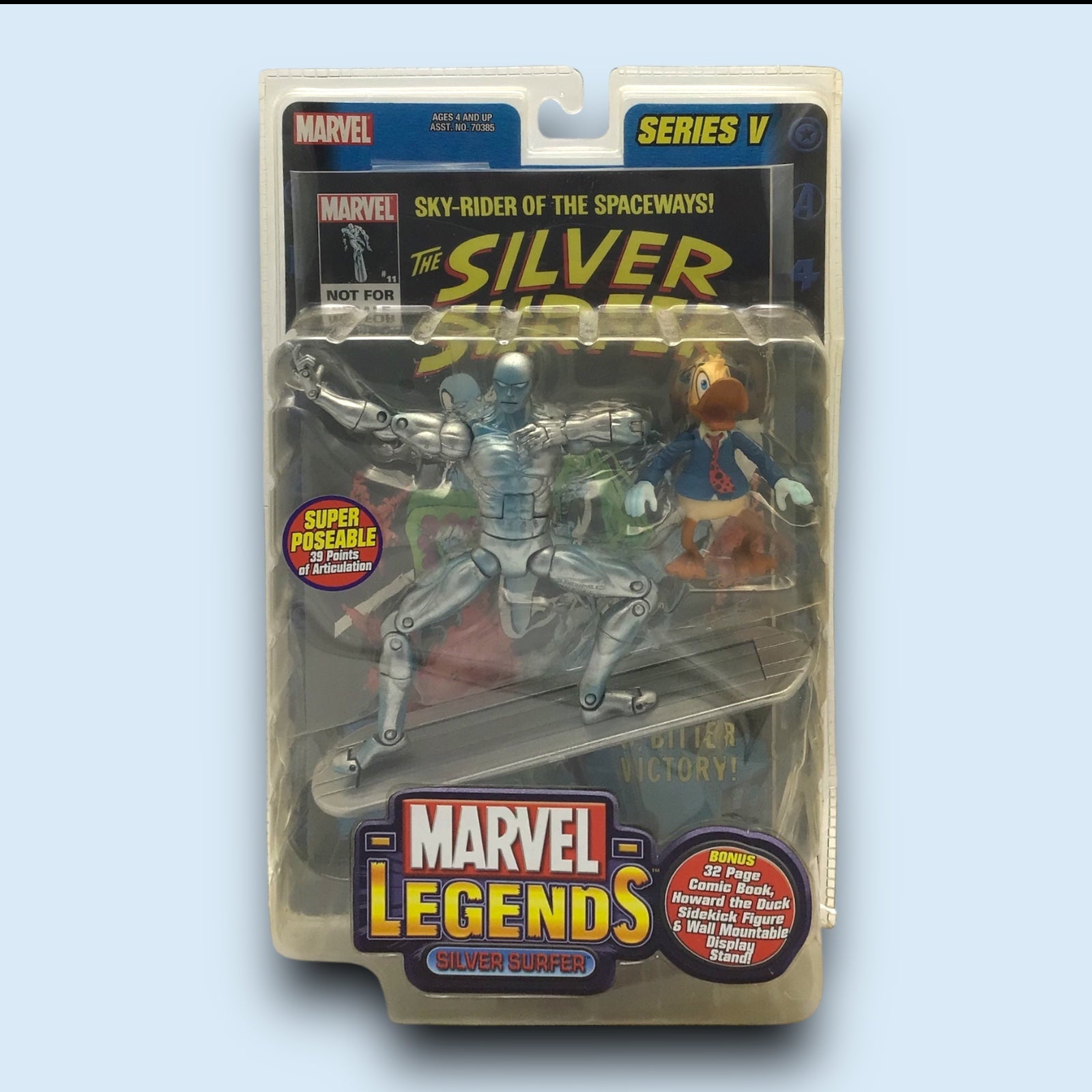 Marvel Legends Silver Surfer Action Figure with Howard the store Duck Series V