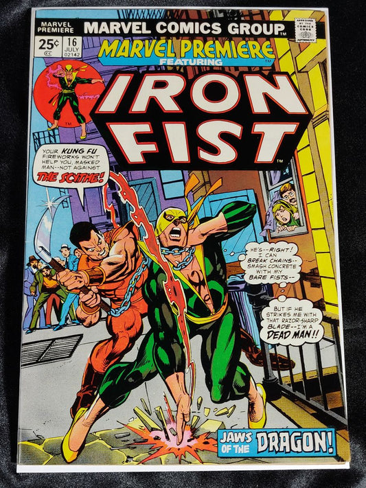 Marvel Premiere #16 - Marvel 1974 - Second Appearance of Iron Fist