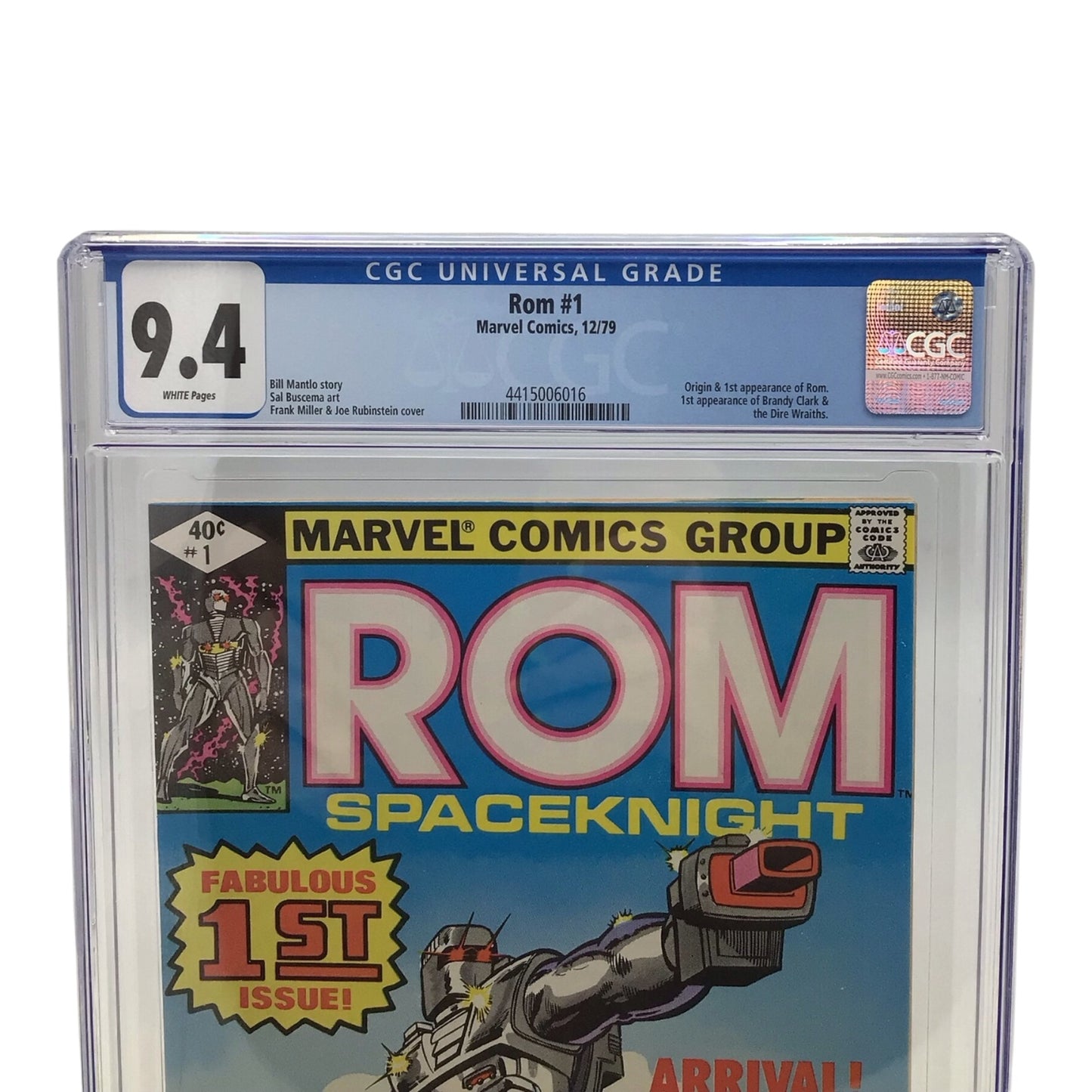 Marvel ROM #1 CGC 9.4 - Rom's First Appearance & Origin