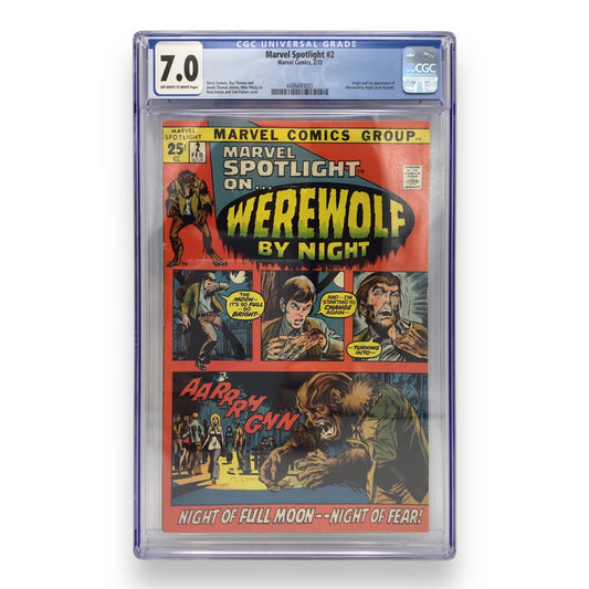 Marvel Spotlight #2 - Werewolf by Night - Marvel 1972 - CGC 7.0