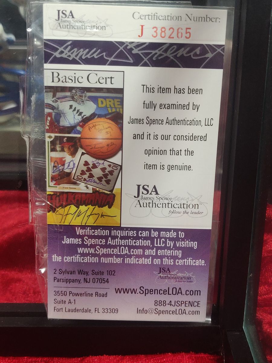 Marvin Harrison Colts Autographed Mini Helmet Shadowbox w/ Jersey Card & Figure