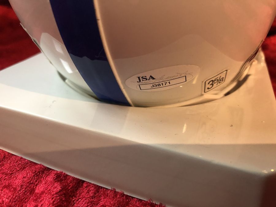 Marvin Harrison Colts Certified Authentic Autographed Mini-helmet Shadowbox