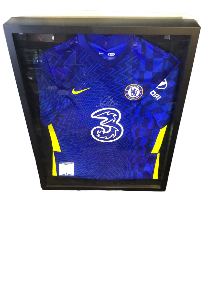 Mason Mount Signed Jersey Shadowbox w/ Beckett Authentication