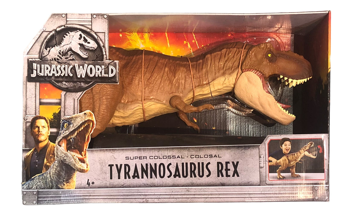 Mattel jurassic world super colossal cheap tyrannosaurus rex