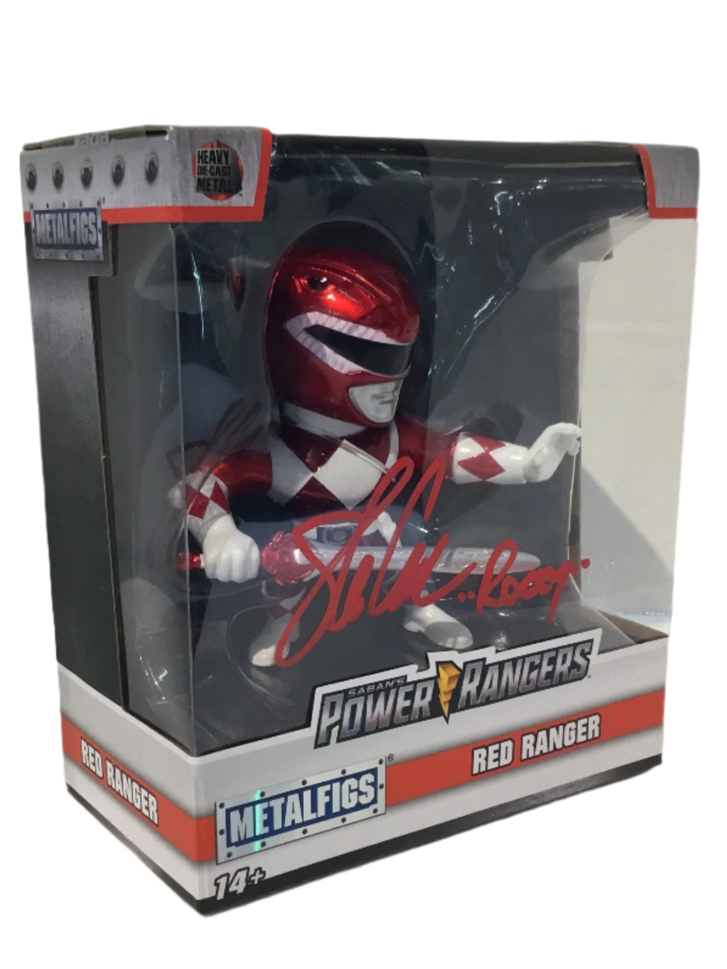 Metalfigs by Jada Toys - Saban's Power Rangers Red Ranger - Signed by Steve Cardenas!