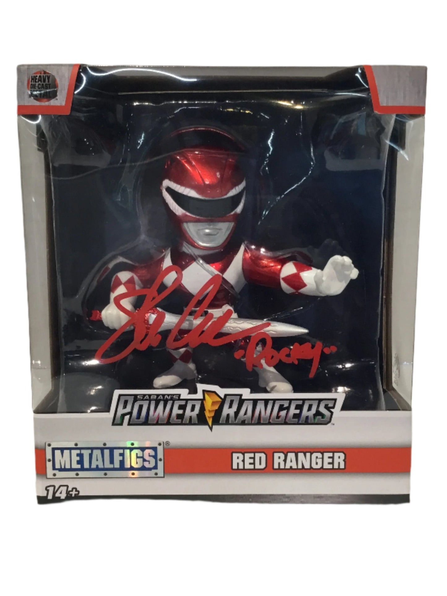 Metalfigs by Jada Toys - Saban's Power Rangers Red Ranger - Signed by Steve Cardenas!