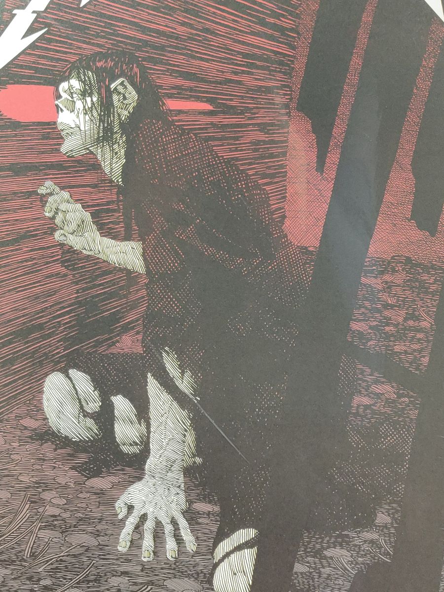 Metallica Concert Poster Silkscreen Print 18x24" 11282018 Boise Wrightson
