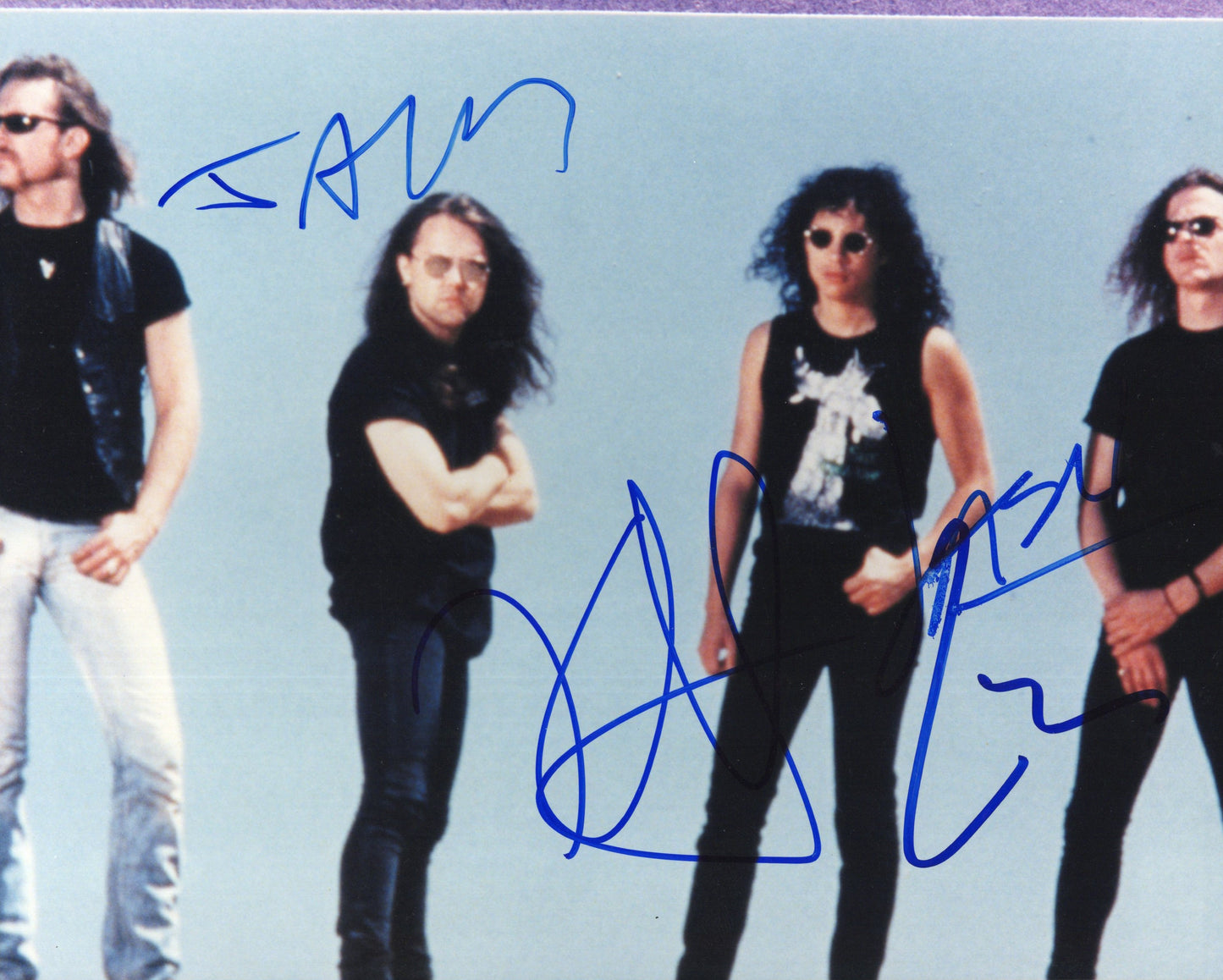 Metallica Signed Photo 8x10, Autographs by Entire Band, JSA & PSA LOA