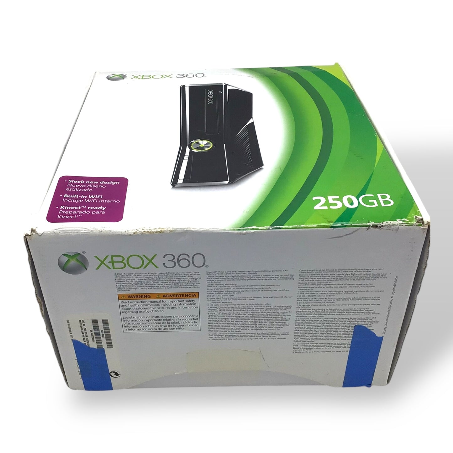 Microsoft Xbox 360 250GB Console Glossy Black with Wireless Controller